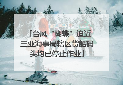 台风“蝴蝶”迫近 三亚海事局辖区货船码头均已停止作业